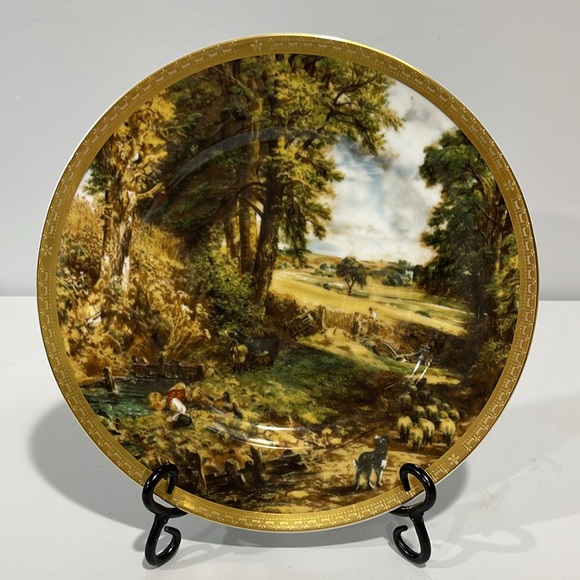 The Cornfield by John Constables Willow Classic  Vintage Plate Made In Ireland - Picture 7 of 12